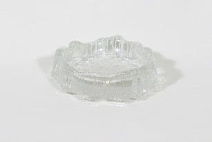 Iittala Seita kynttilänalusta, kirkas, suunnittelija Tapio Wirkkala, massiivinen
