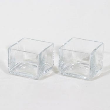 Riihimäki glass vase, clear, 2pcs