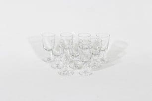 Nuutajärvi Astor lasit, 3 cl, 9 kpl, suunnittelija Saara Hopea, 3 cl