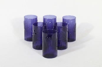 Nuutajärvi Flora lasit, 20 cl, 6 kpl, suunnittelija Oiva Toikka, 20 cl