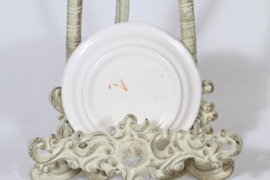 Kupittaan savi decorative plate, hand-painted, small, signed, 2