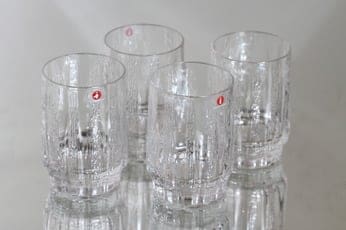 Iittala Vellamo lasit, 0.75 l, 4 kpl, suunnittelija Valto Kokko, 0.75 l