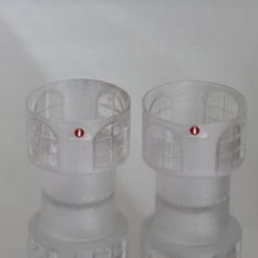 Iittala Balladi kynttilälyhdyt, kirkas, 2 kpl, suunnittelija Jorma Vennola,