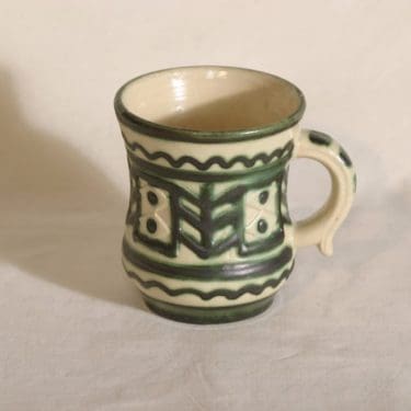 Kupittaan savi 297 mug, hand-painted, cobalt