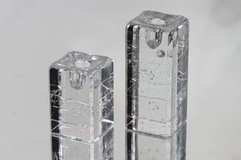 Iittala Arkipelago kynttilänjalat, eri kokoja, 2 kpl, suunnittelija Timo Sarpaneva, eri kokoja
