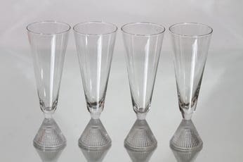 Iittala Briljant kuohuviinilasit, kirkas, 4 kpl, suunnittelija Tapio Wirkkala,