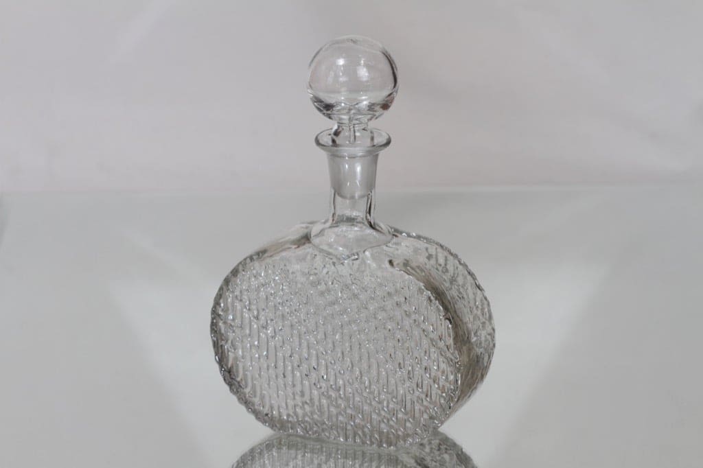 Riihimäen lasi Flindari koristepullo, 50 cl, suunnittelija Nanny Still, 50 cl, pieni