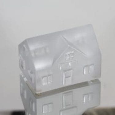 Iittala Iittalan kylä koriste-esine, Kukkakauppa, suunnittelija Jorma Vennola, Kukkakauppa, signeerattu, numeroitu