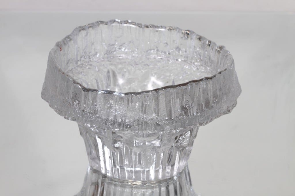 Iittala Stellaria maljakko, signeerattu, suunnittelija Tapio Wirkkala, signeerattu, massiivinen