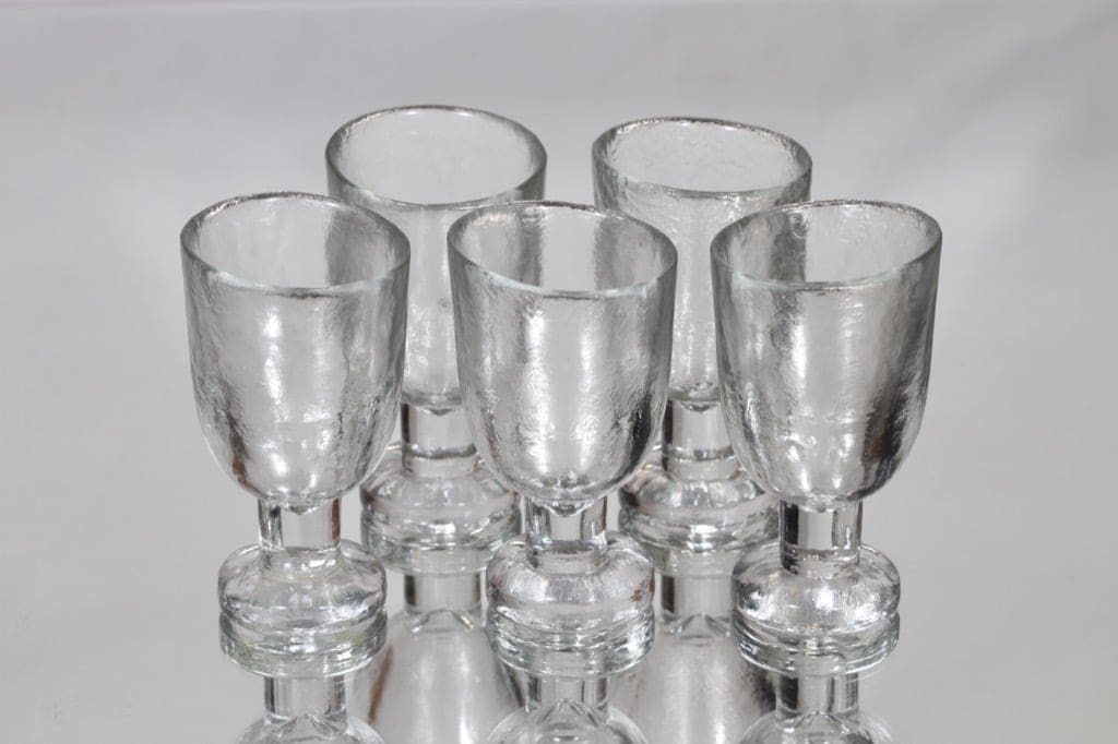 Humppila Taottu lasit, 9 cl, 6 kpl, suunnittelija Pertti Santalahti, 9 cl
