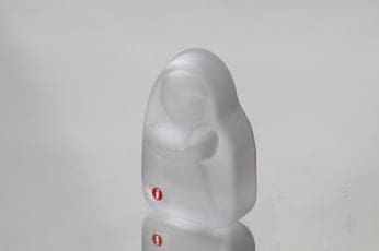 Iittala Äiti ja lapsi figuuri, kirkas, suunnittelija Jorma Vennola, pieni