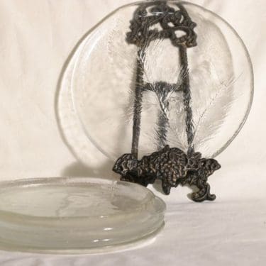 Humppila Heiniä kainalossa plates, clear, 5 pcs, designer Kaija Aarikka