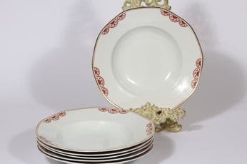 Arabia Timo lautaset, syvä, 6 kpl, suunnittelija , syvä, painokoriste