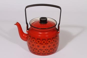 Finel Kehrä kahvipannu, 1.5 l, suunnittelija Raija Uosikkinen, 1.5 l, serikuva, retro