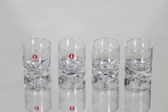 Iittala Gaissa snapsilasit, 4 cl, 4 kpl, suunnittelija Tapio Wirkkala, 4 cl