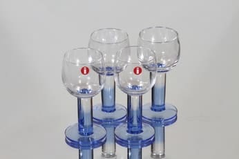 Iittala Mondo lasit, 3 cl, 4 kpl, suunnittelija Kerttu Nurminen, 3 cl, pieni, 3 cl
