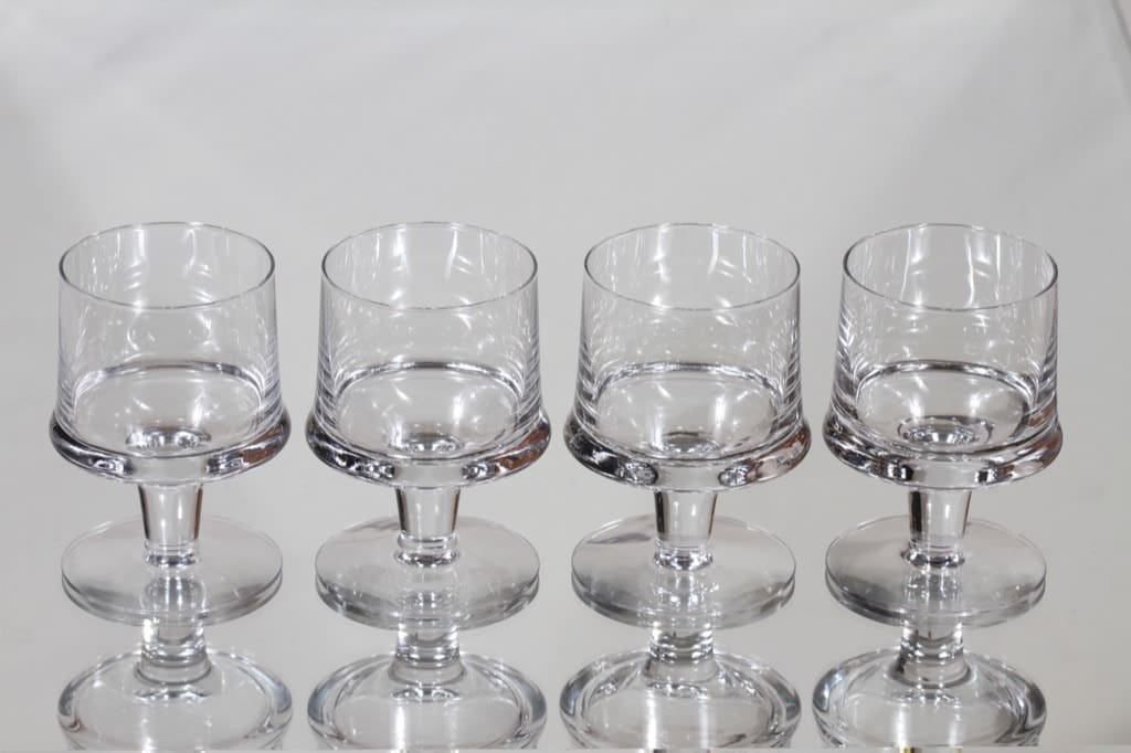 Iittala Marski lasit, 10 cl, 4 kpl, suunnittelija Tapio Wirkkala, 10 cl