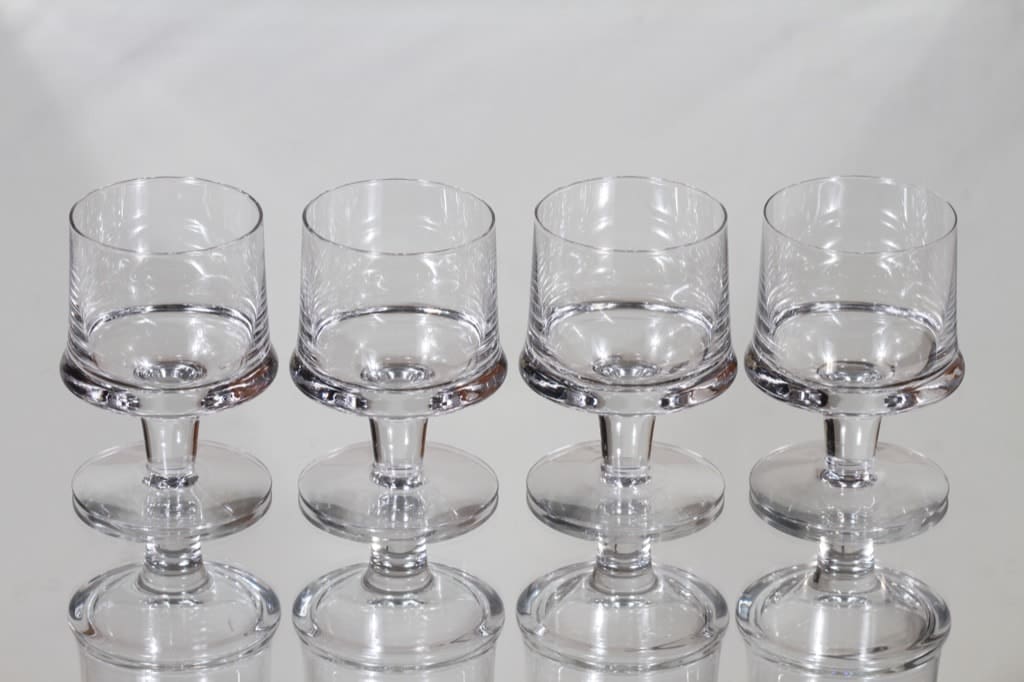 Iittala Marski lasit, 10 cl, 4 kpl, suunnittelija Tapio Wirkkala, 10 cl
