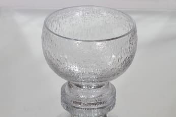 Iittala Kekkerit kulho, kirkas, suunnittelija Timo Sarpaneva, suuri
