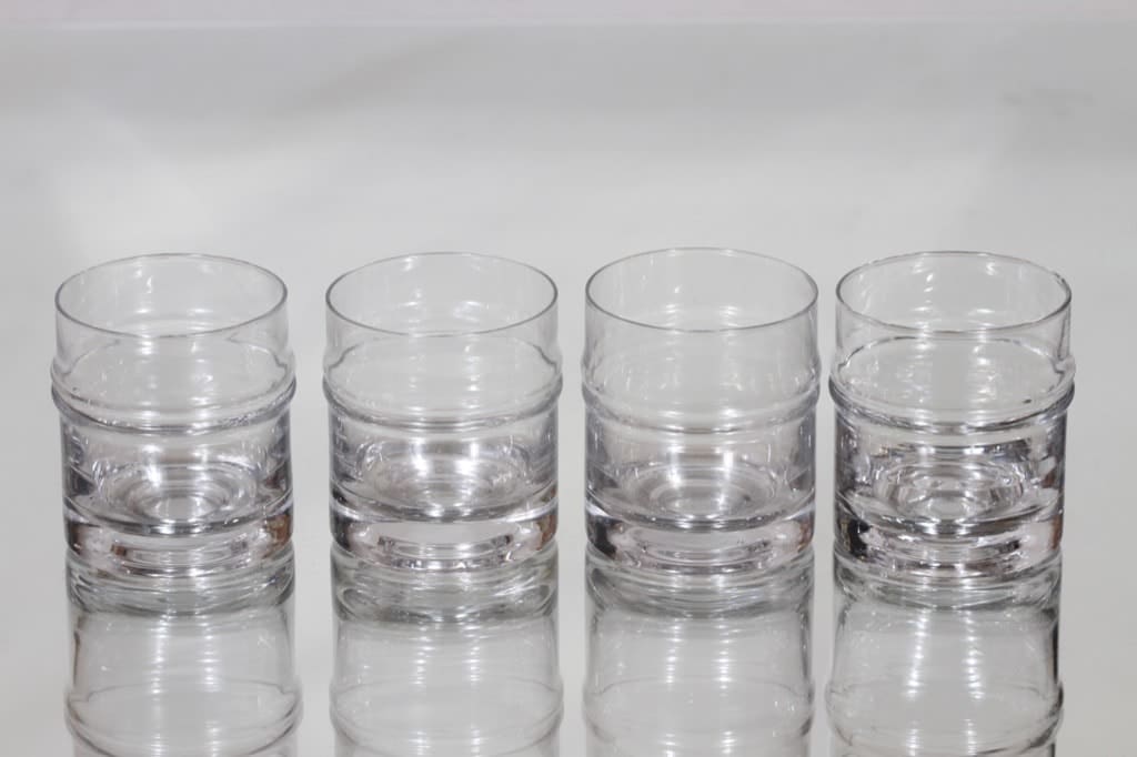 Iittala Pisaranrengas lasit, 18 cl, 4 kpl, suunnittelija Timo Sarpaneva, 18 cl