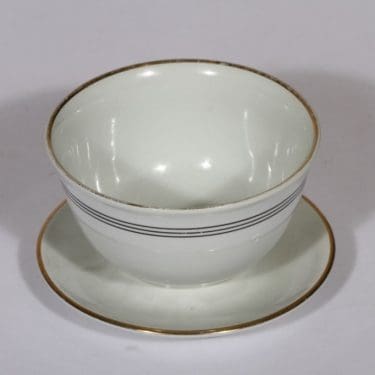 Arabia Minerva sauce pitcher, stripe decoration