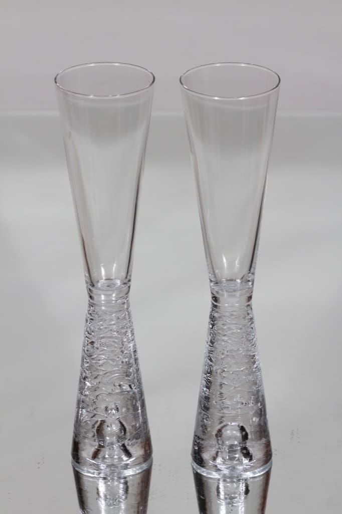 Iittala Arkipelago kuohuviinilasit, kirkas, 2 kpl, suunnittelija Timo Sarpaneva,