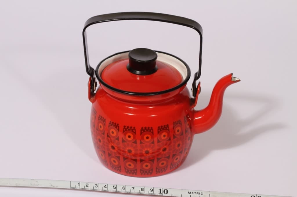 Finel Kehrä kahvipannu, 0.6 l, suunnittelija Raija Uosikkinen, 0.6 l, pieni, serikuva, retro kuva 2