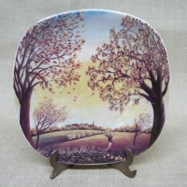 Arabia decorative plate Autumn Atmosphere designer Anita Rantanen-Siemers, small, silk screening