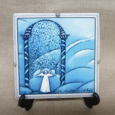 Arabia wall plate Heavens gate designer Heljä Liukko-Sundström