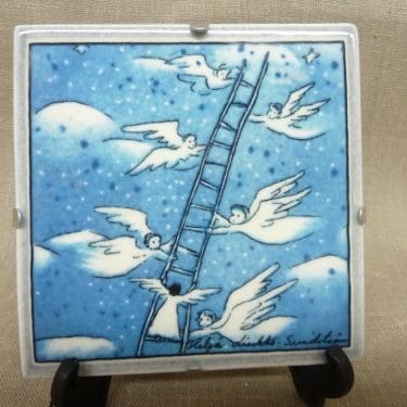 Arabia wall plate Ladders designer Heljä Liukko-Sundström