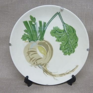 Arabia Green line wall plate Turnip design Gunvor Olin-Grönqvist 