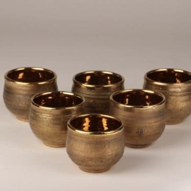 Savitorppa bowl, signed, 6 pcs, designer Kauko Forsvik, small, hand drifted