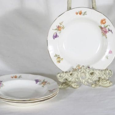 Arabia Kesäkukka soup plates, 4 pcs, transfer