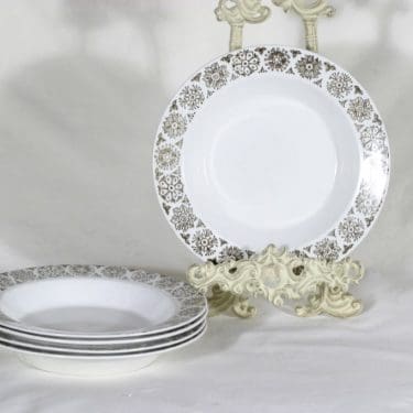 Arabia Kekri soup plate, 5 pcs, decorative printing