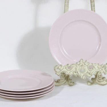 Arabia Sointu leivoslautaset, rosa, 5 kpl, suunnittelija Kaj Franck,