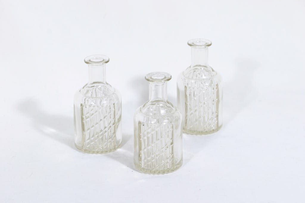 Riihimäen lasi Flindari koristepullot, 12 cl, 3 kpl, suunnittelija Nanny Still, 12 cl, pieni