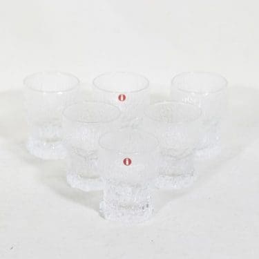 Iittala Aslak lasit, 6 cl, 6 kpl, suunnittelija Tapio Wirkkala, 6 cl