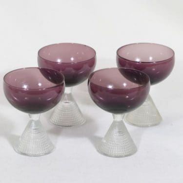 Iittala Briljant cocktail-lasit, 10 cl, 4 kpl, suunnittelija Tapio Wirkkala, 10 cl