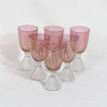 Iittala Briljant lasit, 8 cl, 6 kpl, suunnittelija Tapio Wirkkala, 8 cl, hohtomaalattu