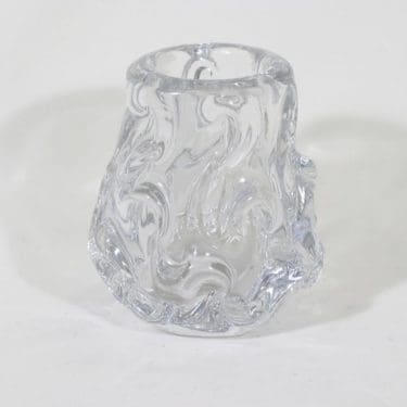 Riihimäki glass vase, clear, Helena Tynell