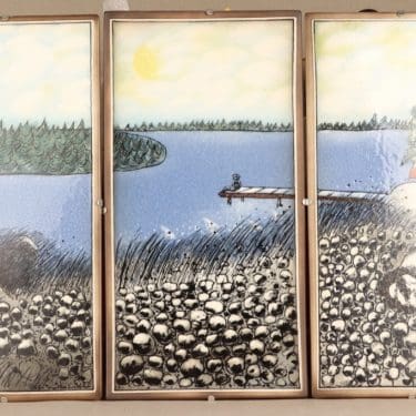 Arabia Triptych Summer in our hearts designer Heljä Liukko-Sundström