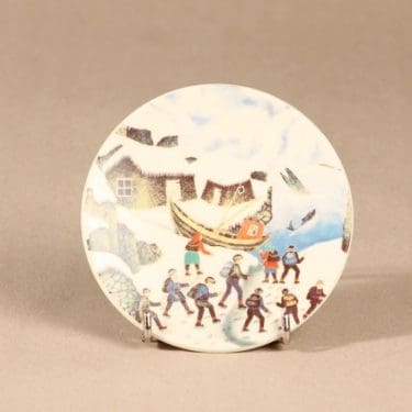 Arabia wall plate The Finns watching whales design Andreas Alariesto