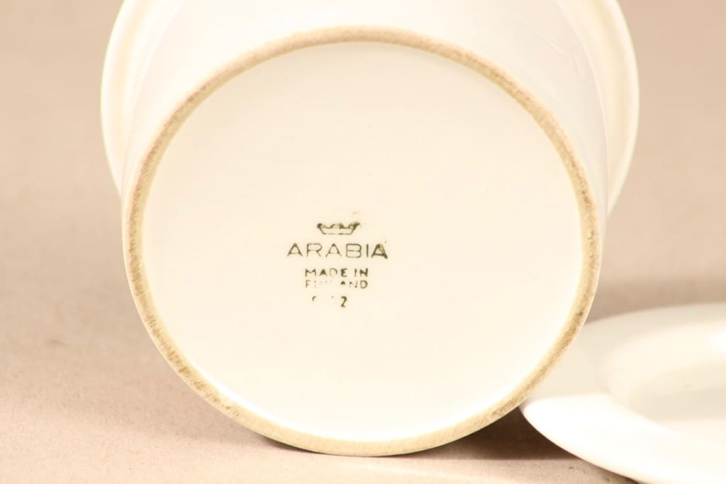 Arabia Tutti frutti purnukka, mansikka, suunnittelija Ulla Procope, mansikka, serikuva, retro kuva 3