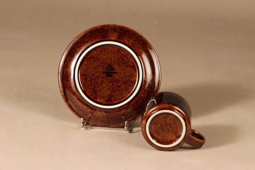 Arabia Soraya coffee cup, hand-painted, Gunvor Olin-Grönqvist, 3