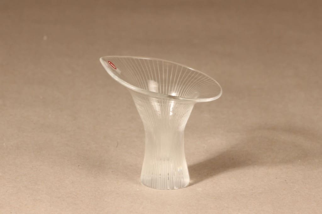 Iittala art glass, Kantarelli, designer Tapio Wirkkala, signed, line polished, 2