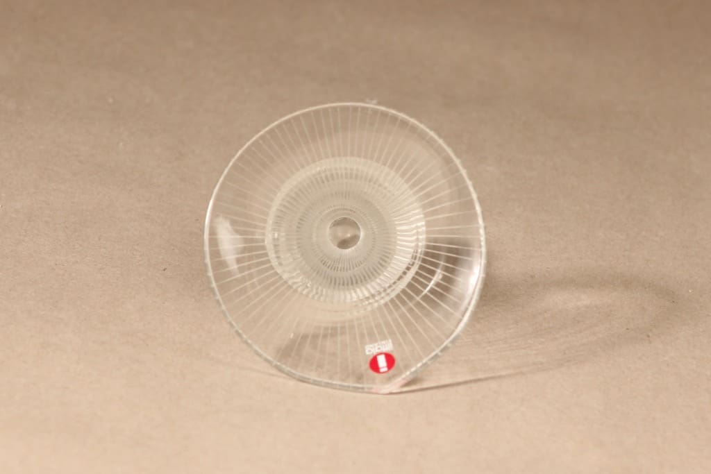 Iittala art glass, Kantarelli, designer Tapio Wirkkala, signed, line polished, 3