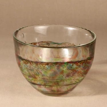 Nuutajärvi Atolli vase, multicolored, designer Oiva Toikka