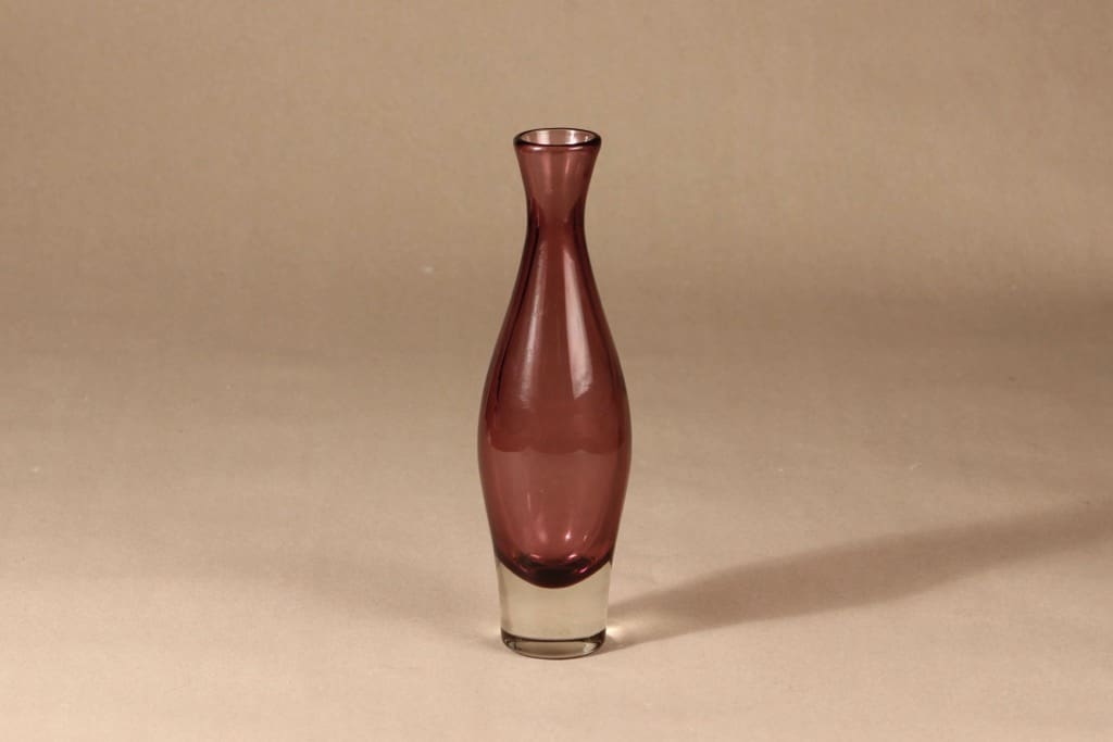 Riihimäen lasi Nimipäivä vase, signed, Aimo Okkolin