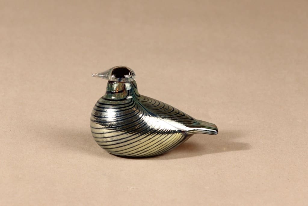 Nuutajärvi company bird, Kansallis-osake-Pankki, designer Oiva Toikka, signed
