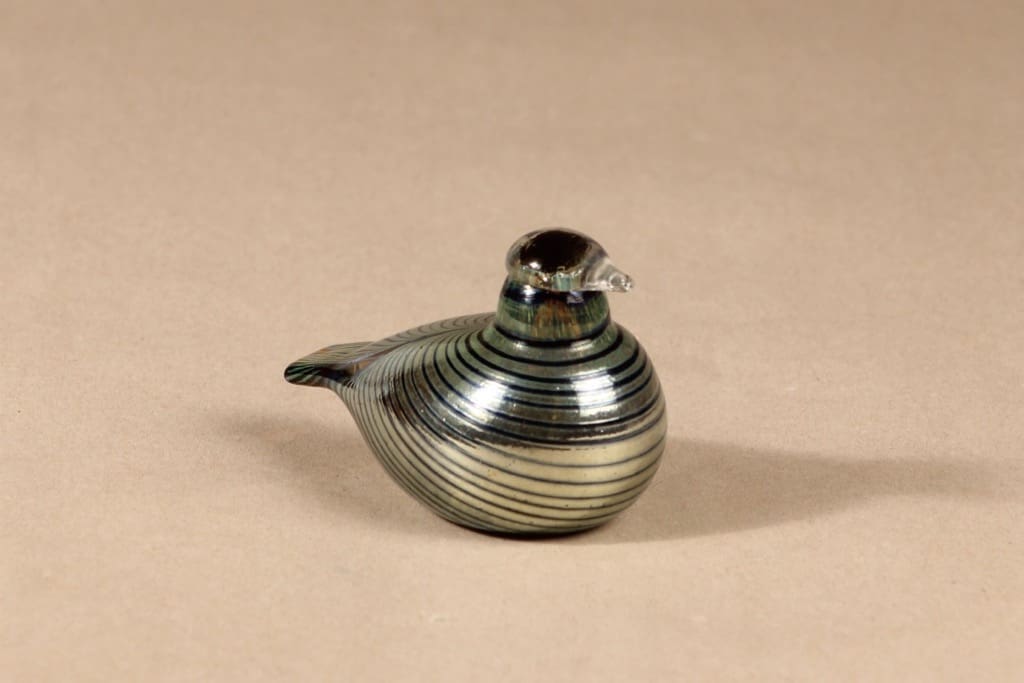 Nuutajärvi company bird, Kansallis-osake-Pankki, designer Oiva Toikka, signed, 2